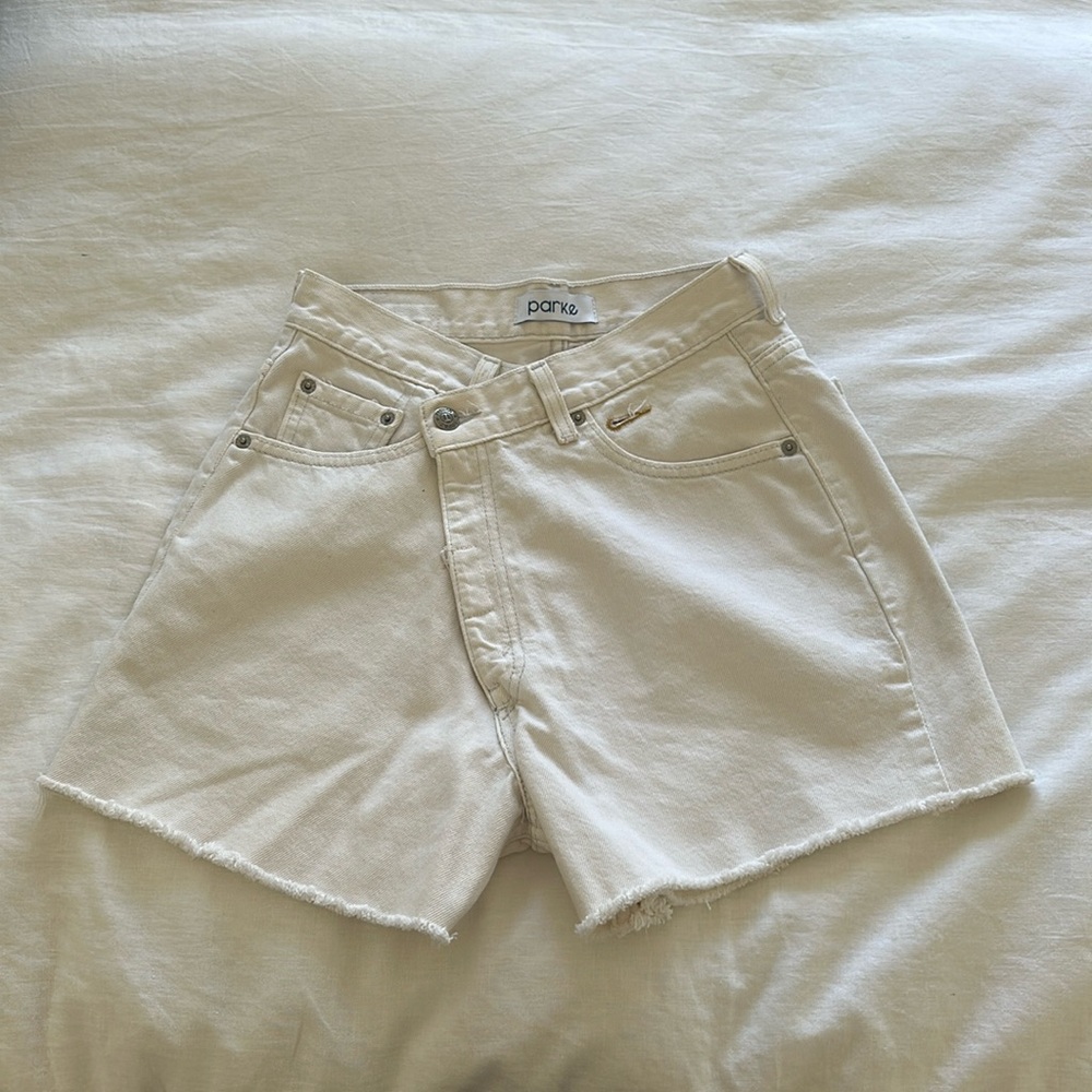Parke Crossover White Shorts